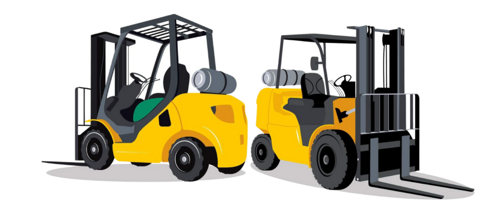 Two Standard Counterbalance Forklifts