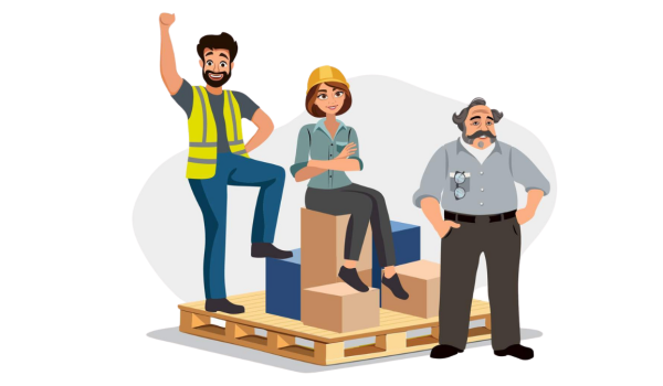 Hero Image Meet our main characters, Jon the operator, Sally the supervisor and Ben the boss.